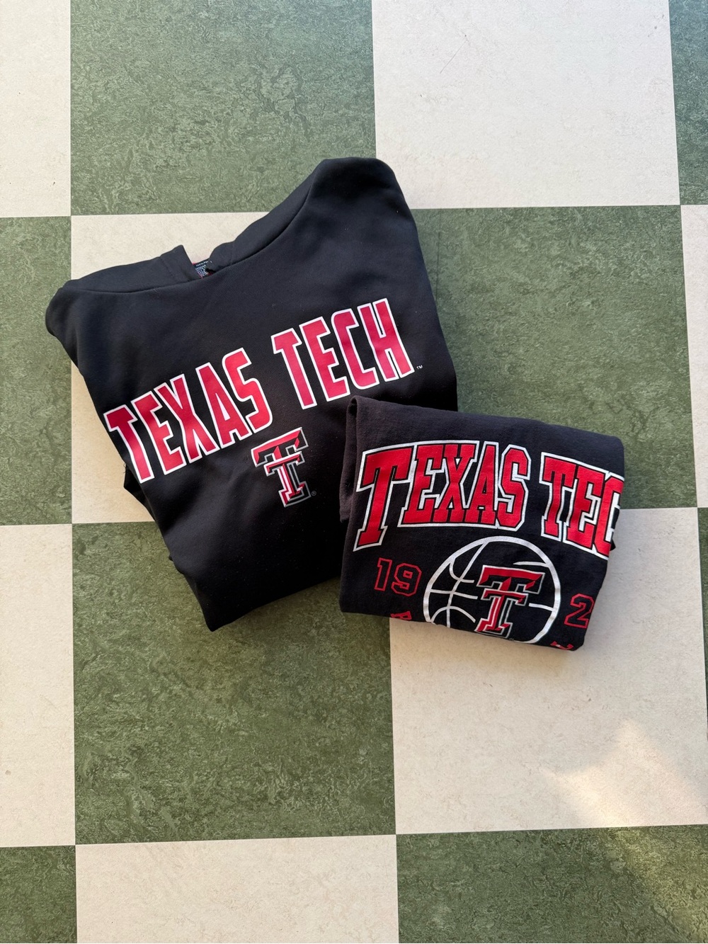 Texas Tech Hoodie (Youth XL) and Long Sleeve T-shirt Set